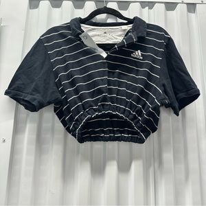 Adidas-Cropped Tennis Shirt